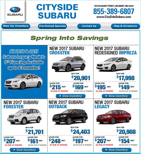 Boston.com: Cityside Subaru Belmont, MA Dealership Shop Online!