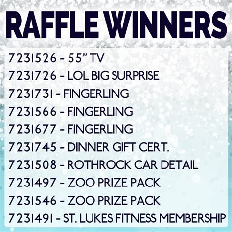 New Years Eve Raffle Winners Announced - Lehigh Valley Zoo