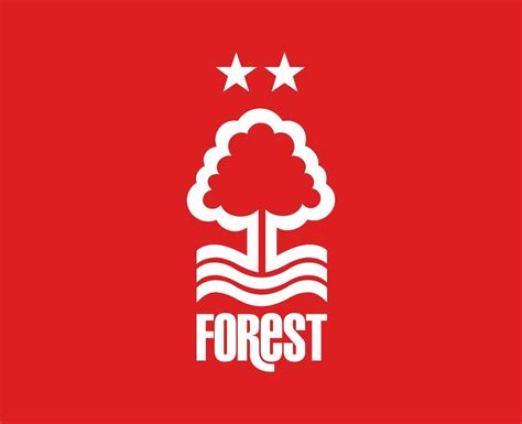 Nottingham Forest FC Club Symbol White Logo Premier League Football ...