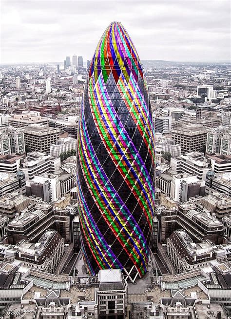 The bullet building [The Gherkin], London #Architecture - ☮k☮ Unusual Buildings, Famous ...