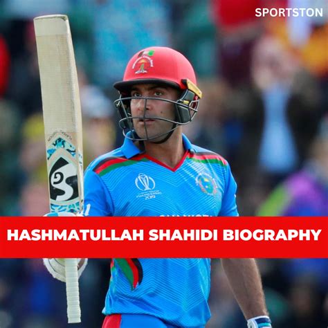 Hashmatullah Shahidi Biography | Early life, Batting Style & More | - sportston