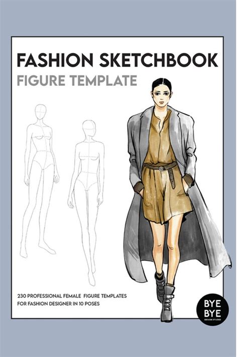 Fashion Sketchbook Figure Template