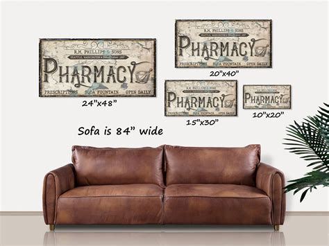 Vintage Pharmacy Sign — Olive Branch Farmhouse