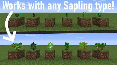 SAPLINGS PLANT THEMSELVES! | Dynamic Saplings Data Pack Minecraft Data Pack