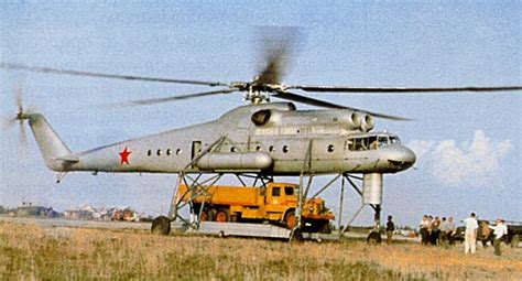 Mil Mi-10 helicopter - development history, photos, technical data