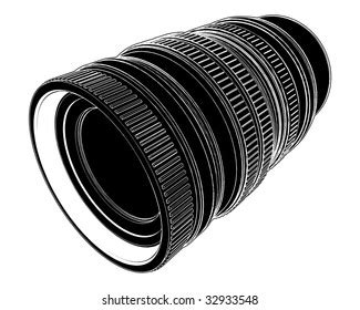 Objective Camera Vector 01 Stock Vector (Royalty Free) 32933548 ...