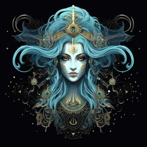 Premium AI Image | Zodiac Sign of Aquarius