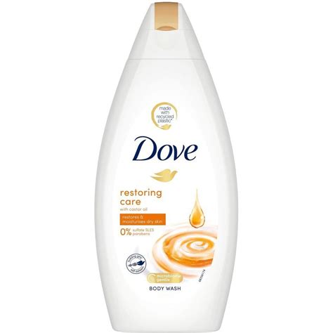 DOVE SHOWER GEL WITH CASTOR OIL RESTORING CARE (6pack X 250ML) - Uk Wholseale Trading Ltd