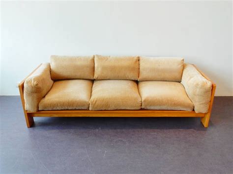 'Bastiano'-style comfortable midcentury sofa with down(feather)-filled ...