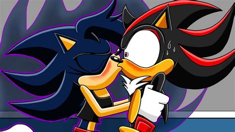 Shadow And Maria The Hedgehog Kissing