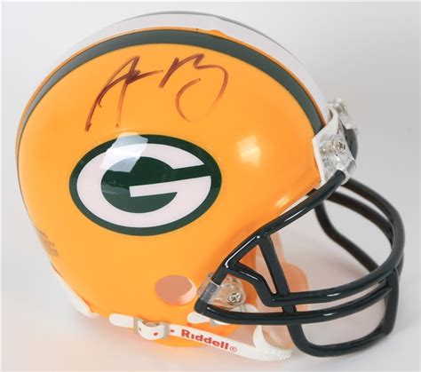 Lot Detail - 2010 Aaron Rodgers Green Bay Packers Signed Mini Helmet (JSA)