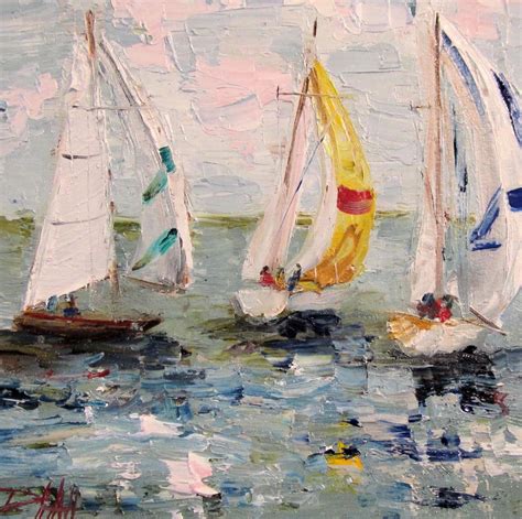 Painting of the Day, Daily Paintings by Delilah: SailBoat- SOLD