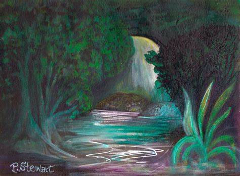 Mystical Forest Painting at PaintingValley.com | Explore collection of ...