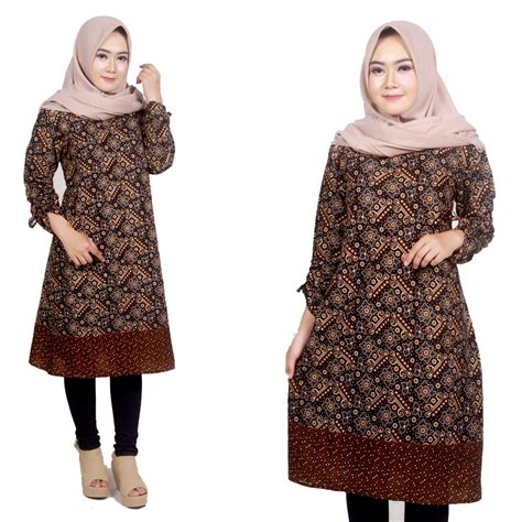 [35+] Model Baju Tunik Wanita Modern ( BATIK & BROKAT )