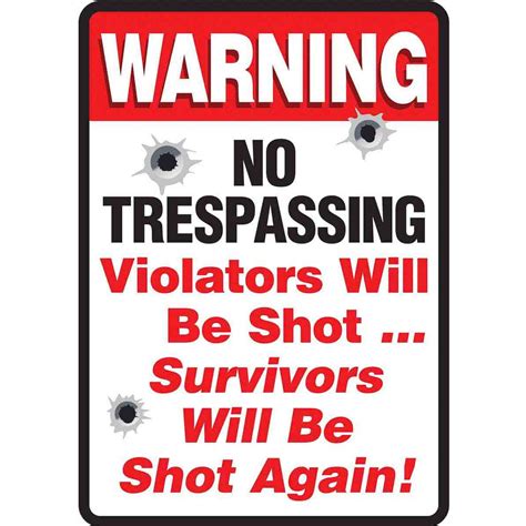 No Trespassing Metal Sign - ABC Distributors, Inc.