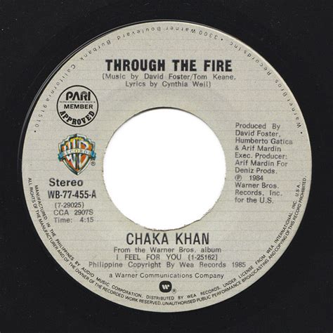 Chaka Khan – Through The Fire (1984, Vinyl) - Discogs