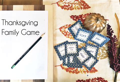 Family Game for Thanksgiving, including a free printable! - The Crafting Chicks