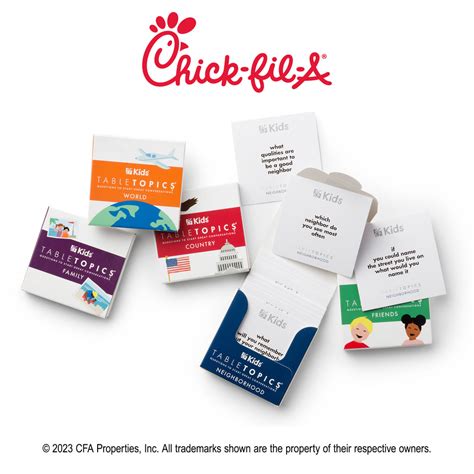 Chick-fil-A® Kid's Meal Conversation Starters – TableTopics