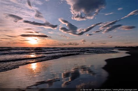 Reflets de coucher de soleil sur la plage | Photo-Paysage.com, le blog