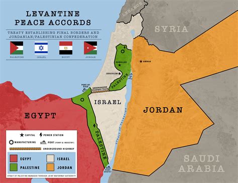 [Levantine Peace Accords] - A map for an Israeli/Palestinian peace agreement : r/imaginarymaps