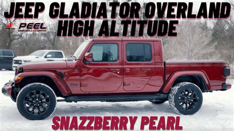 The NEW JEEP GLADIATOR OVERLAND HIGH ALTITUDE IN SNAZZBERRY PEARL! 4x4 ...