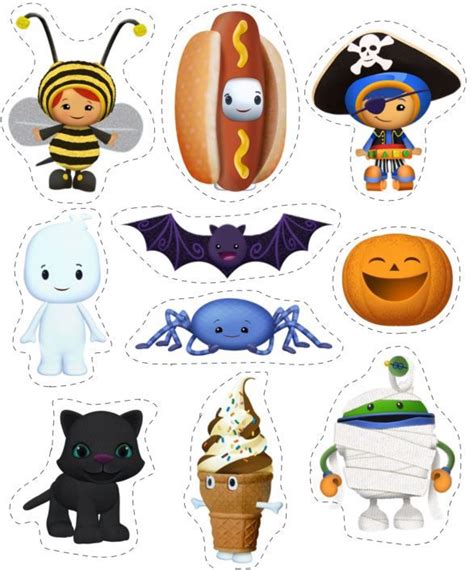 Team Umizoomi Printable Halloween Stickers | Halloween printables free ...