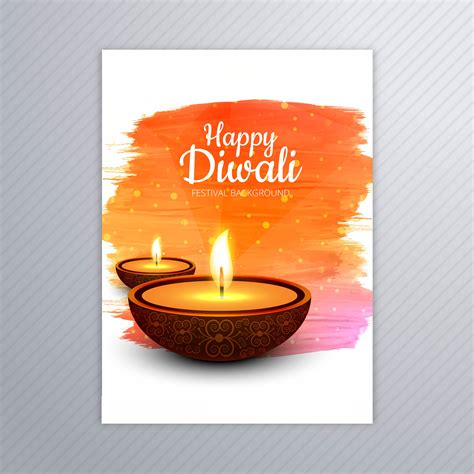 Decorative diwali greeting card template design 258193 Vector Art at Vecteezy