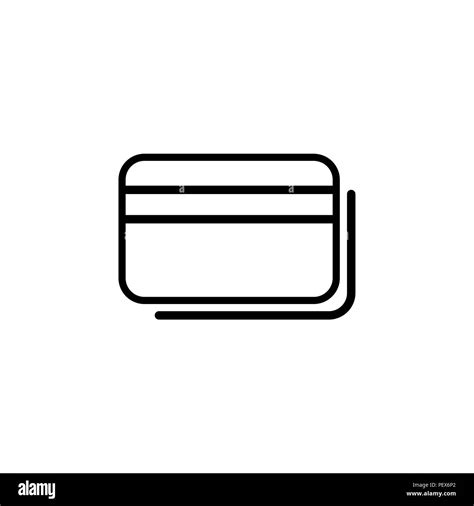 credit card icon. vector illustration black on white background Stock Vector Image & Art - Alamy