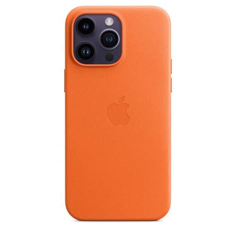 Buy Apple iPhone 14 Pro Max Leather Case with MagSafe - Orange online ...