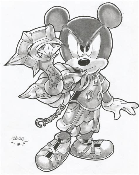 Mickey Mouse Keyblade by ZeroEdgeArt on DeviantArt