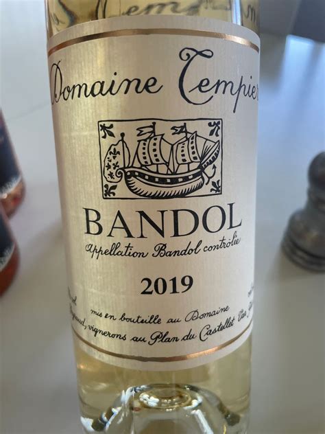 2019 Domaine Tempier Bandol Blanc, France, Provence, Bandol - CellarTracker