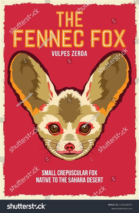 Fennec Fox Face Vector Illustration Perfect Stock Vector (Royalty Free) 2134109377 | Shutterstock