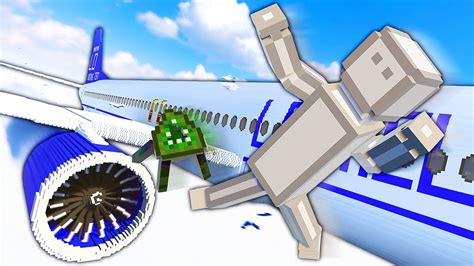 People Playground RAGDOLLS vs Plane Engine - Teardown