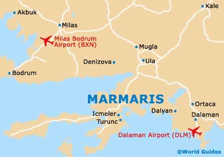 Marmaris Maps and Orientation: Marmaris, Mugla Province, Turkey