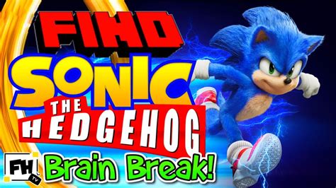 Can You Find Sonic? Challenge 🔍| Kids Brain Break | Fitness Activity - YouTube