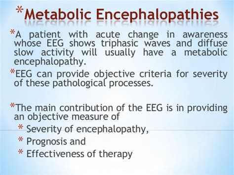 Encephalopathy with EEG based Grading