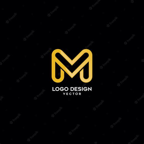 Premium Vector | Gold Monogram M Letter Logo Design