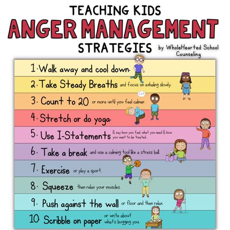 Anger Management Strategies for Kids: Teaching Children About Anger - WholeHearted School Counseling