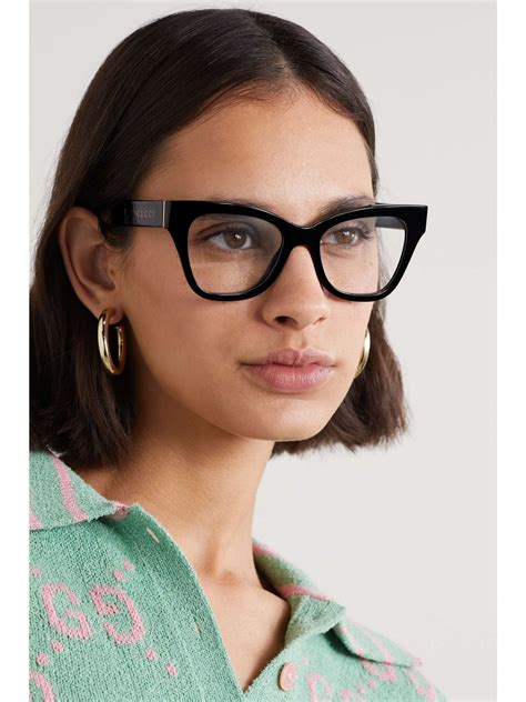 GUCCI EYEWEAR Cat-eye acetate optical glasses | NET-A-PORTER