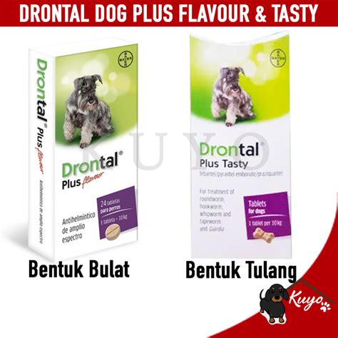 Drontal Dog Plus Flavor - Bayer Original Deworming Dog Worm Medicine | Shopee Philippines