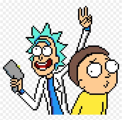 Rick & Morty - Pixel Art Rick Morty, HD Png Download - 1200x1200 ...