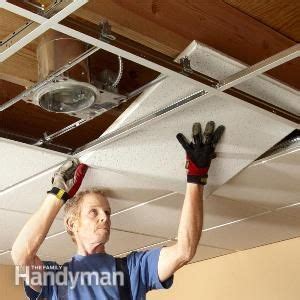 How To Install Direct Mount Ceiling Tiles - DIY