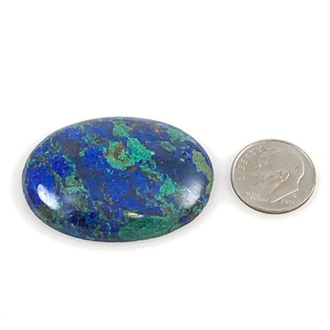 Azurite Malachite Gemstone Oval Cabochons – Estatebeads