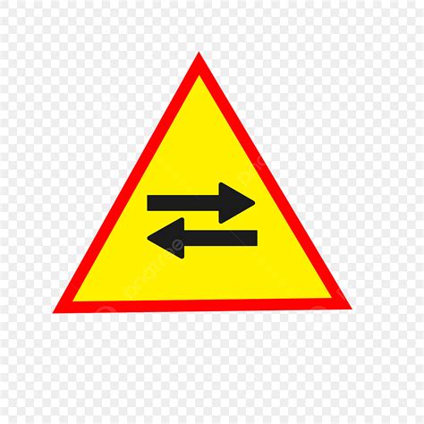 Left Right Clipart Vector, Warning Signs Driving Left And Right, Warning Sign Illustration ...