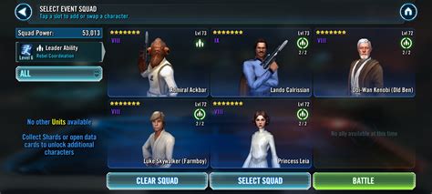 Anyone have any tips for my squad : r/SWGalaxyOfHeroes