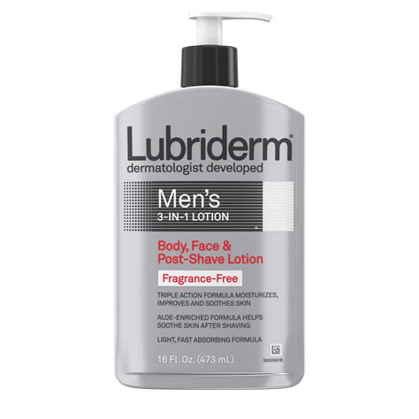 Lubriderm Men's 3-In-1 Moisturizing Lotion with Aloe, 16 fl. oz - Walmart.com - Walmart.com