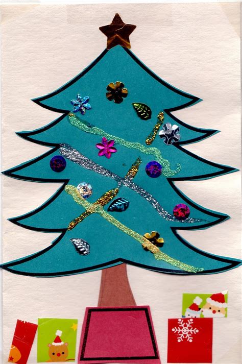 Preschool Crafts for Kids*: Easy Christmas Tree Card Craft