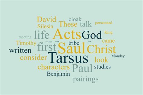 Saul of Tarsus - ScriptureScribe Christadelphian Audio Talks