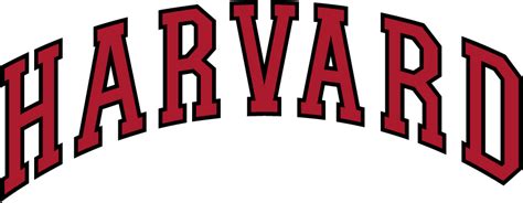 Harvard Crimson Logo Wordmark Logo (2002-2020) - Arched HARVARD in ...