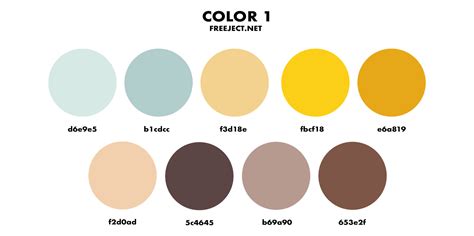 Color Palette PNG - 9 Color Combinations